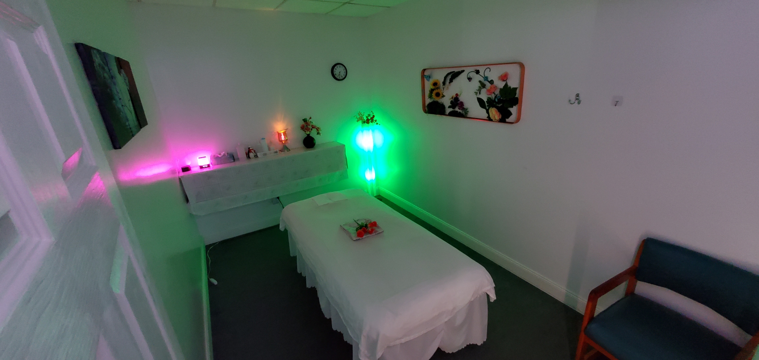 Private massage room at Panda Massage