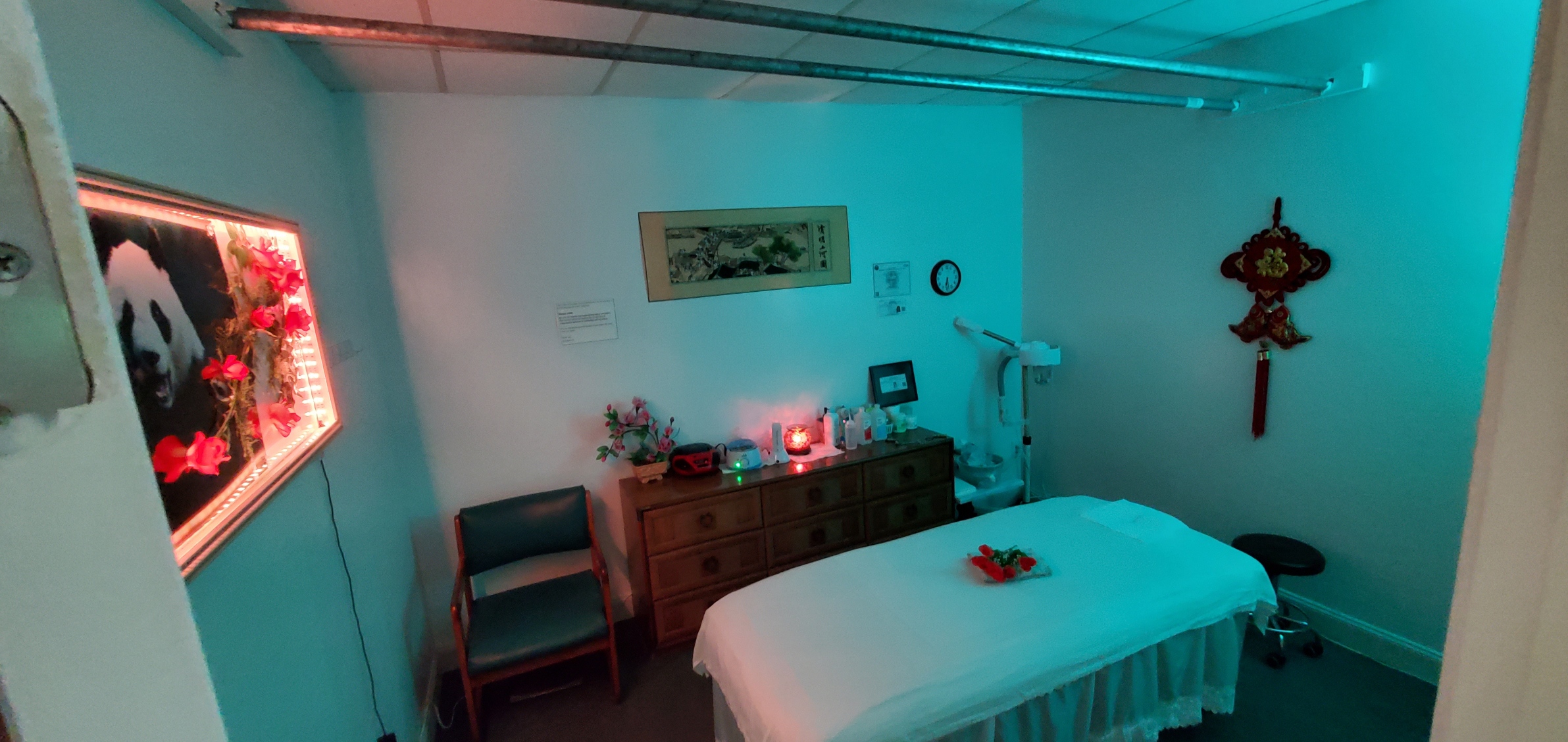 Facial room at Panda Massage