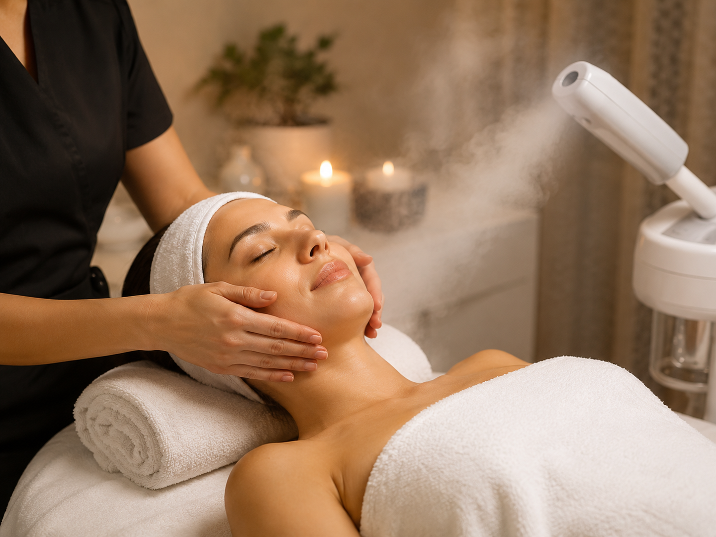 Facial service at Panda Massage